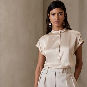 Banana Republic SERENADE SILK DOLMAN TUNIC